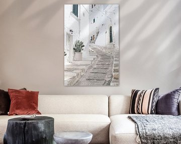 Witte straat in Ostuni, Puglia van DsDuppenPhotography