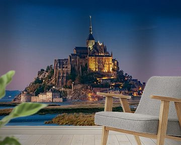 Mont St Michel in the evening, France by Adelheid Smitt