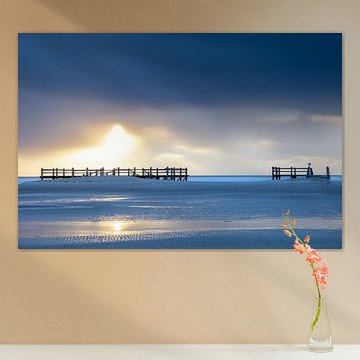 Wattenmeer zum Sonnenuntergang