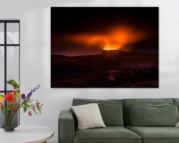 De Fagradalsfjall vulkaan op IJsland