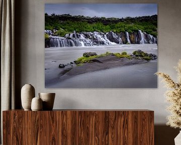 Hraunfossar-Wasserfälle, Island von Eddy Westdijk