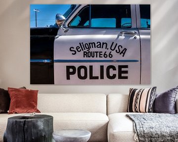 Oldtimer Seligman politie Route 66 USA van Dieter Walther