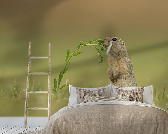 Example of the artwork in a room