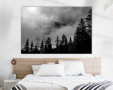 Karawanken hinter Wolken von Stephan Zaun