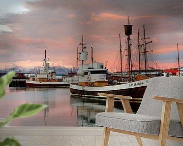 Ochtendlicht in Husavik