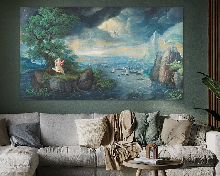 Example of the artwork in a room