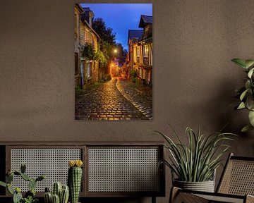 Avond in Dinan, Bretagne, Frankrijk van Adelheid Smitt