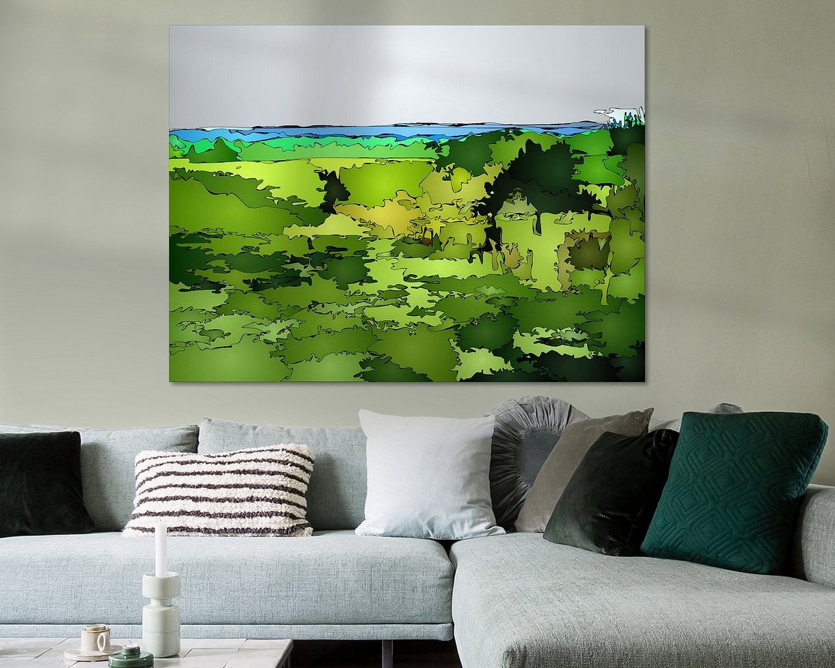 Example of the artwork in a room