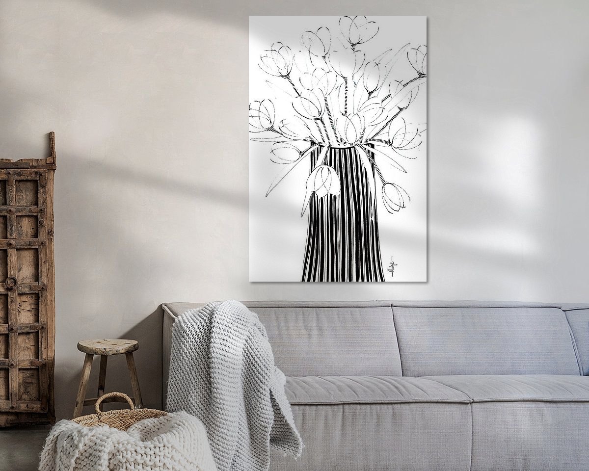 Example of the artwork in a room