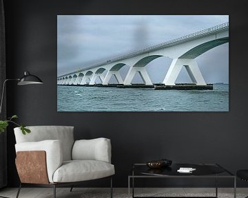 The Zeeland Bridge is an architectural feat spanning more than 5 km. by Gert van Santen