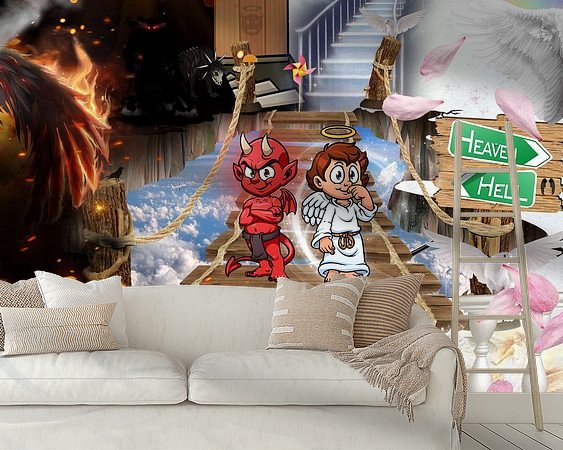 Example of the artwork in a room