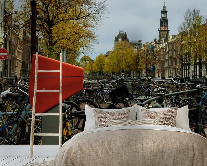 Sfeerimpressie behang: Keizersgracht in Amsterdam van Foto Amsterdam/ Peter Bartelings