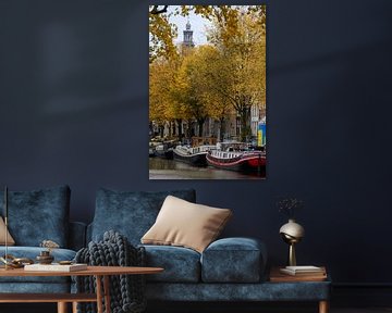 Herbst auf der Keizergracht in Amsterdam von Peter Bartelings