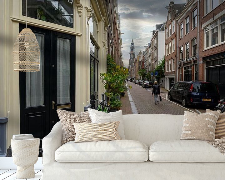 Sfeerimpressie behang: Op weg naar de Ouwe Wester in Amsterdam van Foto Amsterdam/ Peter Bartelings