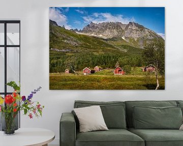 Cabanes en altitude dans le col de Standal, Norvège sur qtx