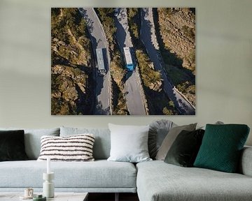 De kronkelende wegen van Trollstigen, Noorwegen van qtx