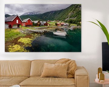 The beautiful village of Tafjord, Norway by qtx
