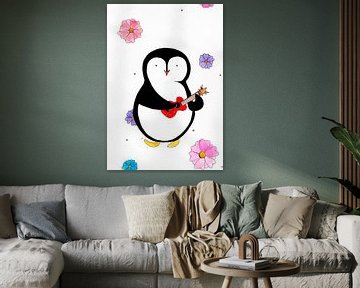 Ukelele Pinguïn van DaizyArt