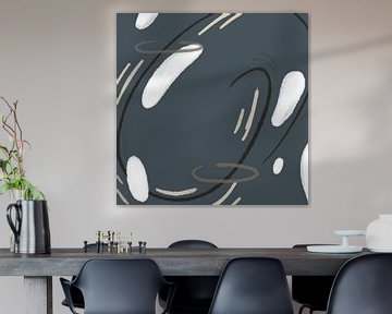 Oslo - Modern Abstract painting by Studio Hinte