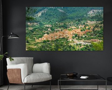 Panoramic view of the old mediterranean village of Fornalutx by Alex Winter
