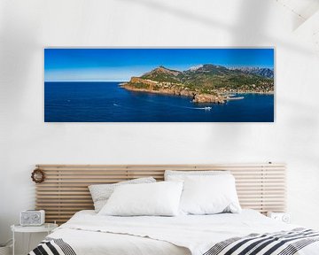 Beautiful panorama view of Puerto de Soller on Mallorca by Alex Winter