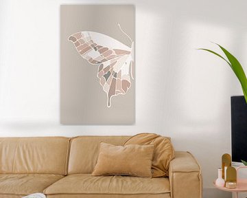 Papillon - Taupe - Diptyque moderne sur Studio Hinte