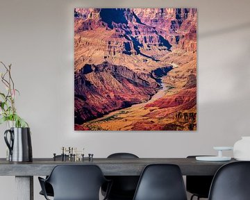 Naturwunder Schlucht und Colorado River Grand Canyon Nationalpark in Arizona USA von Dieter Walther