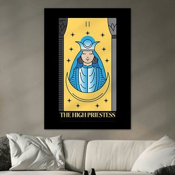 The High Priestess Tarot Card II Spiritual Wall Decoration Art Print