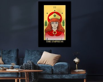 Die Herrscherin Tarotkarte III Spirituelle Wanddeko Kunstdruck von Millennial Prints