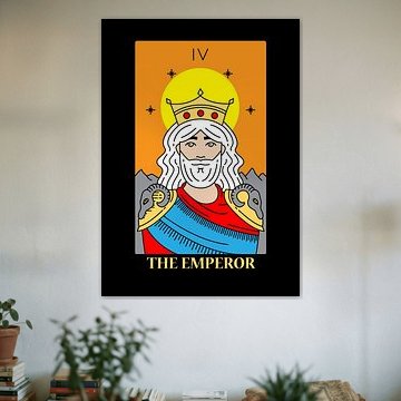 Der Herrscher Tarotkarte IV Spirituelle Wanddeko Kunstdruck von Millennial Prints