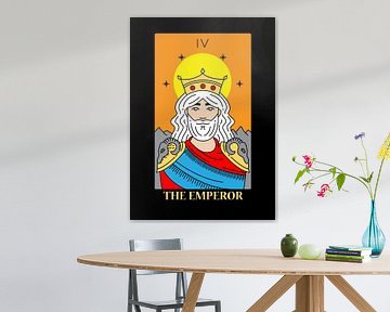 Der Herrscher Tarotkarte IV Spirituelle Wanddeko Kunstdruck von Millennial Prints