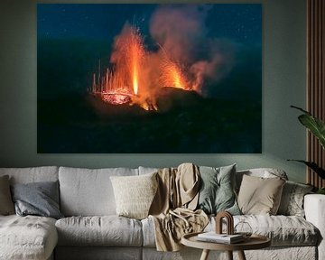 Ausbruch des Vulkans Stromboli