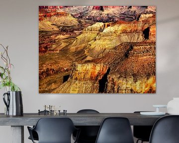 Naturwunder Schlucht und bunte Felsformationen Grand Canyon Nationalpark in Arizona USA von Dieter Walther