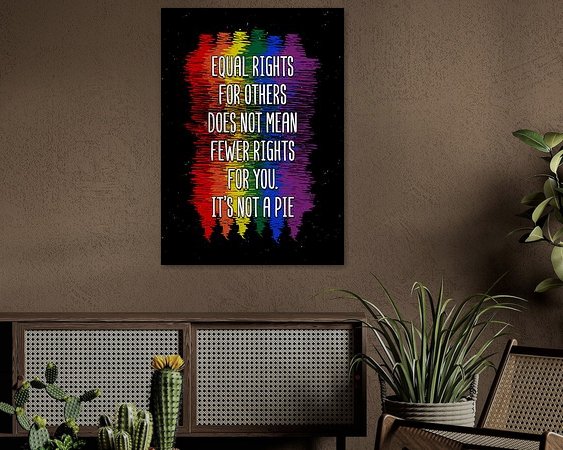 Example of the artwork in a room