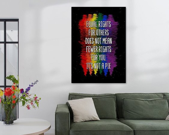 Example of the artwork in a room