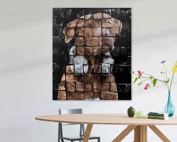 Labrador koptelefoon op hout rustiek van KalliDesignShop