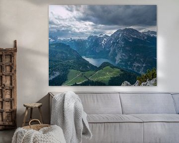 Blick auf den Königssee in den Berchtesgadener Alpen bei Sturm von Animaflora PicsStock