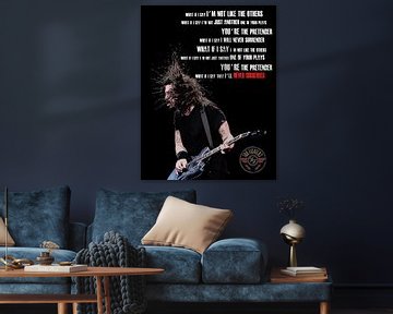 Dave Grohl , Foo Fighters, The Pretender van Rene Ladenius Digital Art