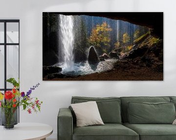 Hinter dem Wasserfall von Richard Kalkman fotografie