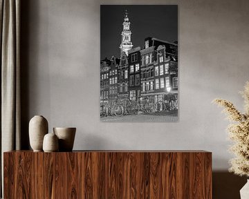 Avond op de Bloemgracht in Amsterdam van Foto Amsterdam/ Peter Bartelings
