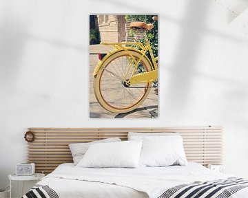 Vintage yellow bike - Retro Cycling by Carolina Reina