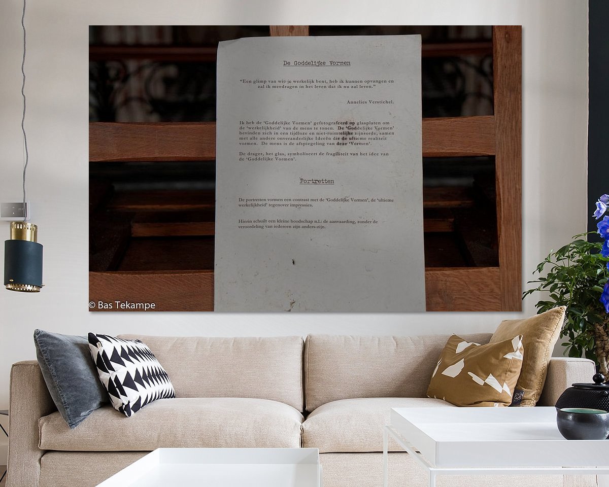 Example of the artwork in a room