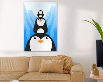 Pinguïn vrienden van Walljar