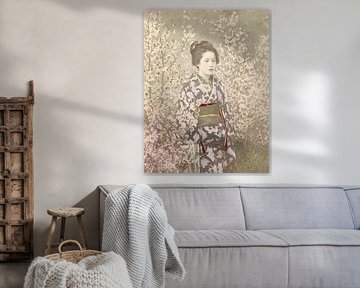 Geisha in cherry blossom by Affect Fotografie