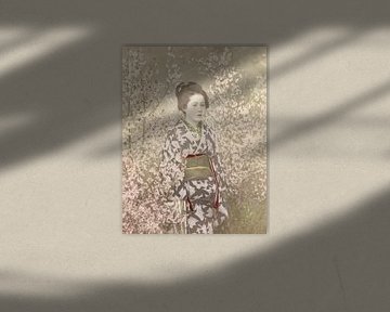 Geisha in Kirschblüte von Affect Fotografie