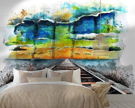 Example of the artwork in a room