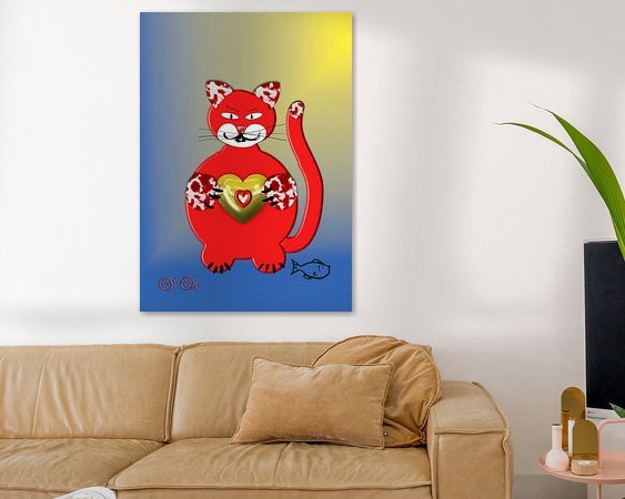Example of the artwork in a room