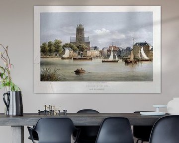 Christiaan Bos, View of Dordrecht, 1845 - 1918 by Atelier Liesjes