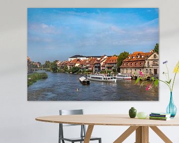 Stadsgezicht bij de rivier van Klein Venetië in Bamberg Duitsland van Animaflora PicsStock