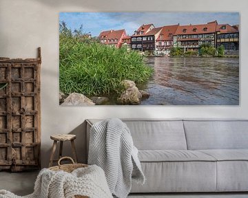 Panorama op de rivier van Klein Venetië in Bamberg Duitsland van Animaflora PicsStock